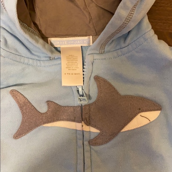 Janie and Jack Hooded Sweatshirt, 6-12 Months - Picture 3 of 7